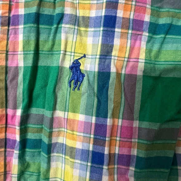 Polo Ralph Lauren boys Easter plaid shirt size 4 - Picture 2 of 4